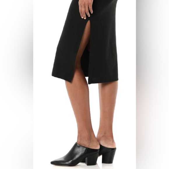 The Drop Women's Alyssa Fitted Long Sleeve Funnel Neck Ribbed Midi Bodycon Dress - Picture 3 of 7